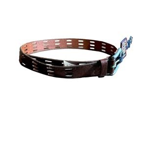 BROWN Big boys leather belt 28 -30 faded glory NWT
